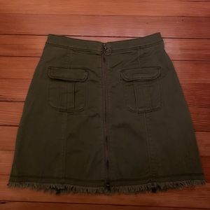 Hollister Green Cargo Skirt